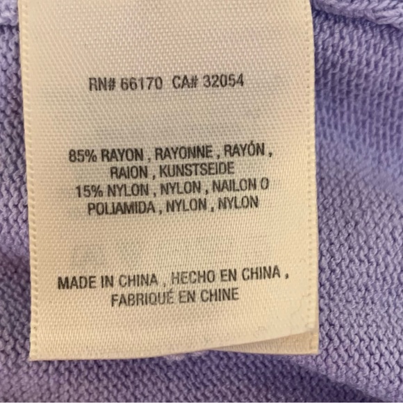 Anthropologie Rambuteau Surplice Lavender Wrap Tie Knit Top - Picture 9 of 9